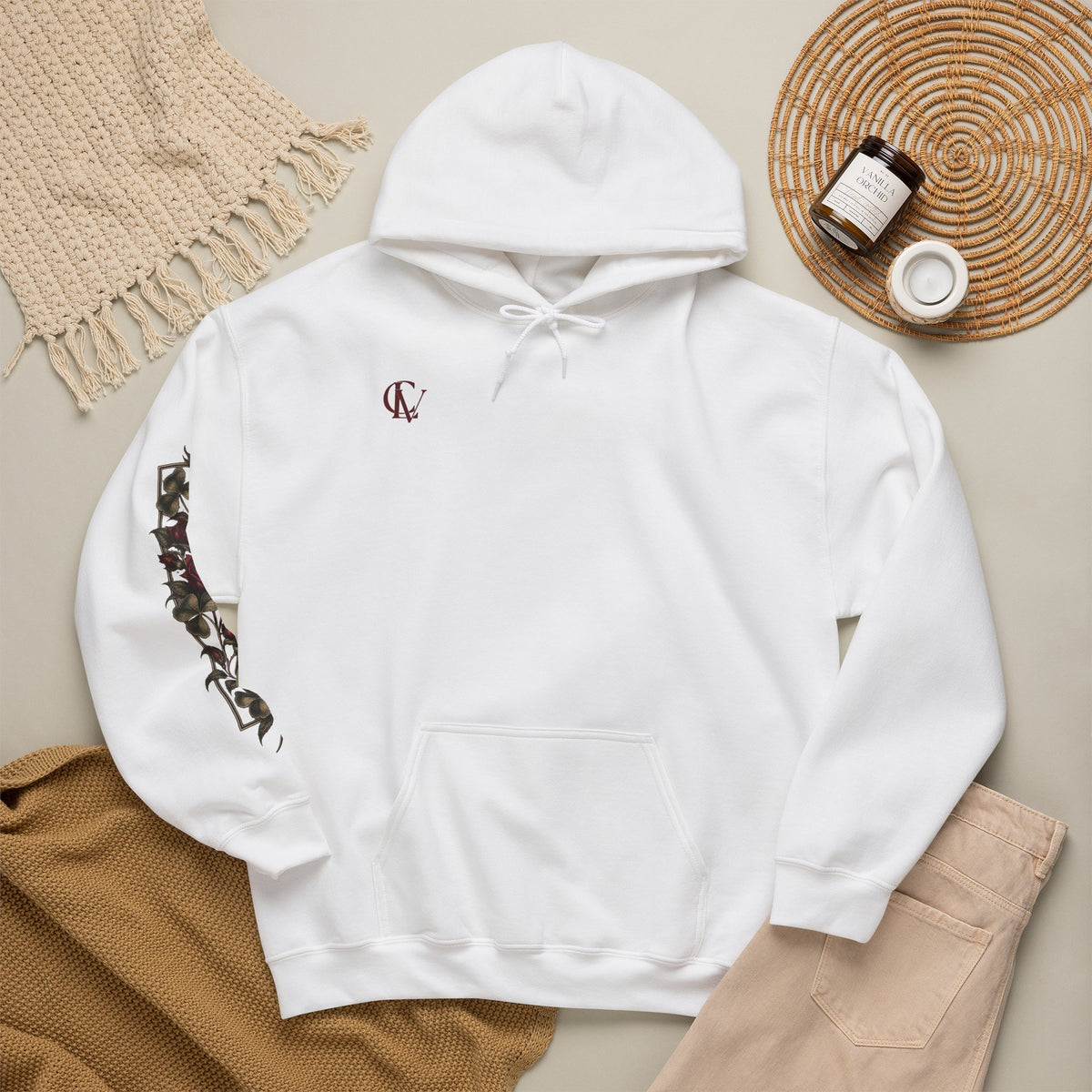 CLV Rose Hoodie (Plain L-Arm)