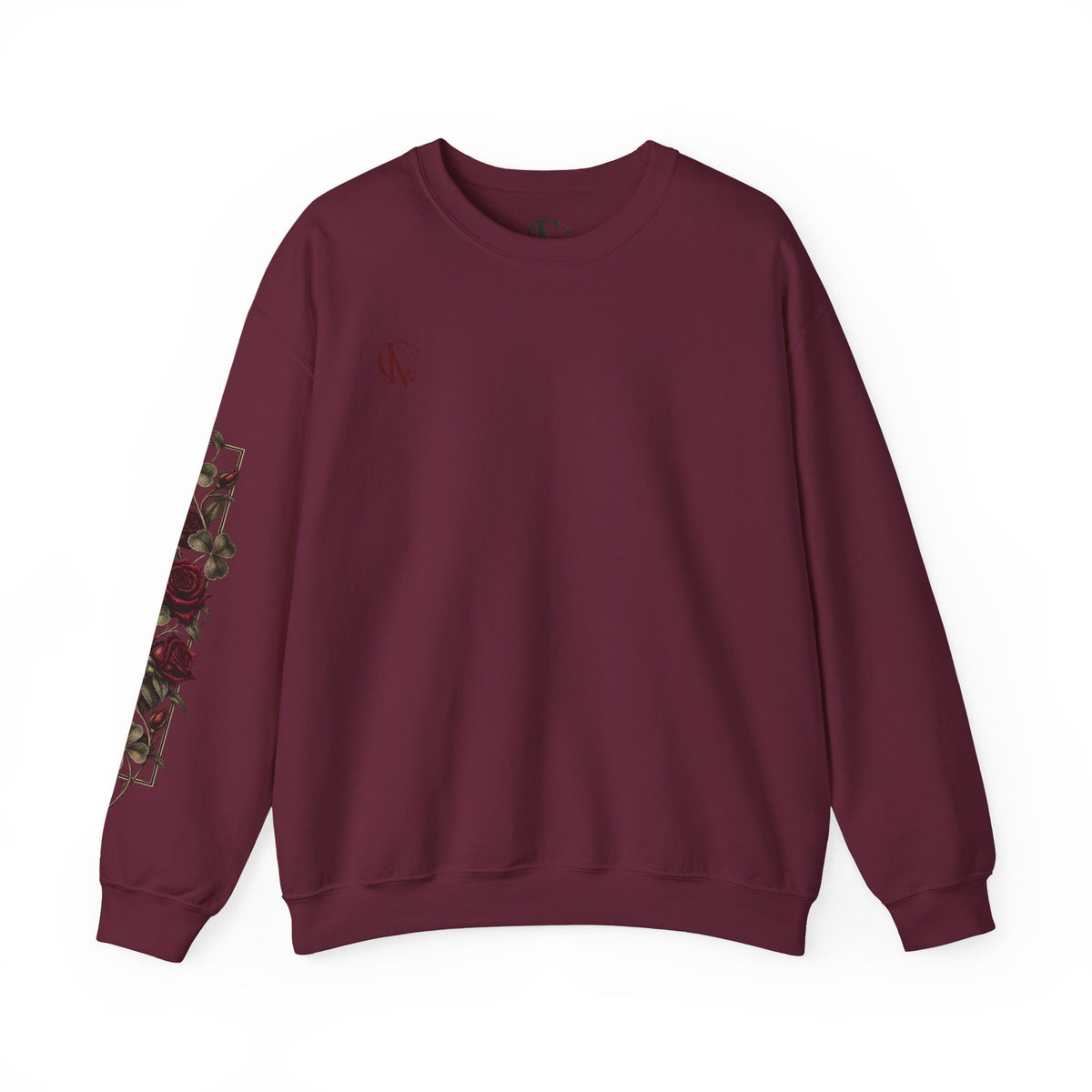 CLV Rose Sweatshirt, (Plain L-Arm)