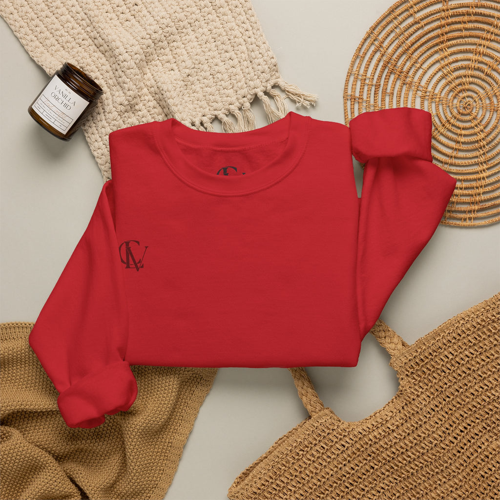 CLV Rose Sweatshirt, (Plain L-Arm)