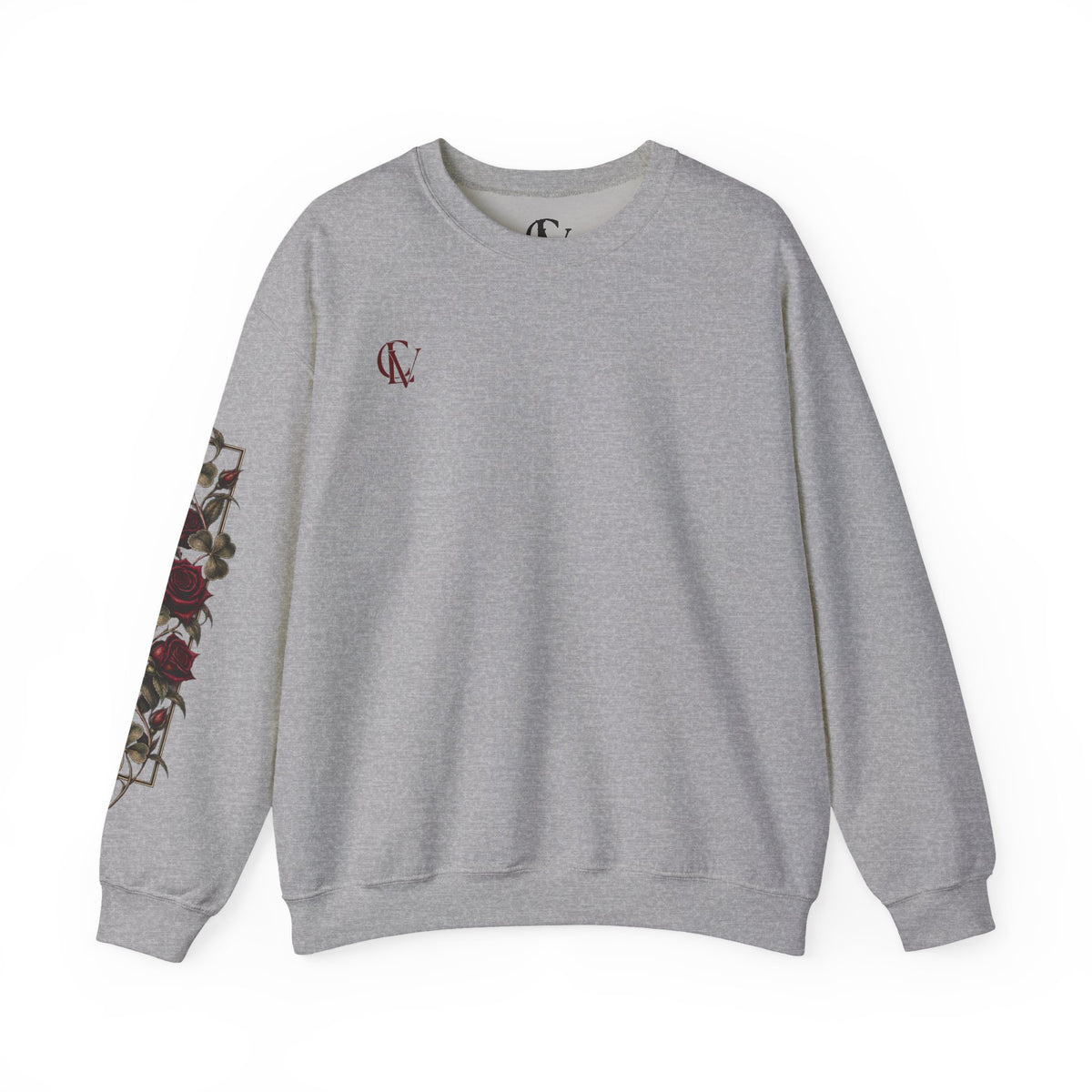 CLV Rose Sweatshirt, (Plain L-Arm)