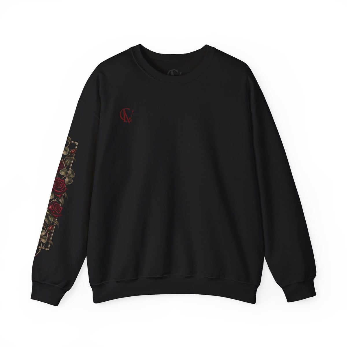CLV Rose Sweatshirt, (Plain L-Arm)