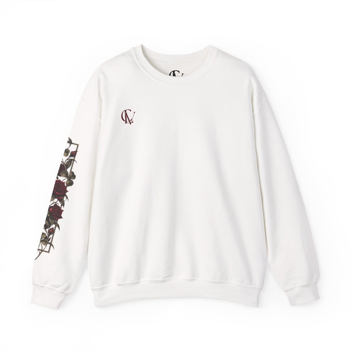 CLV Rose Sweatshirt, (Plain L-Arm)