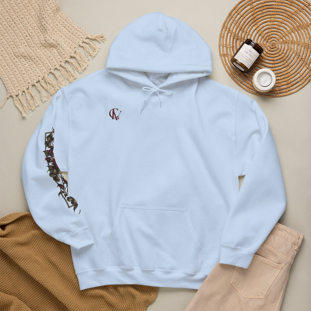 CLV Rose Hoodie (Plain L-Arm)