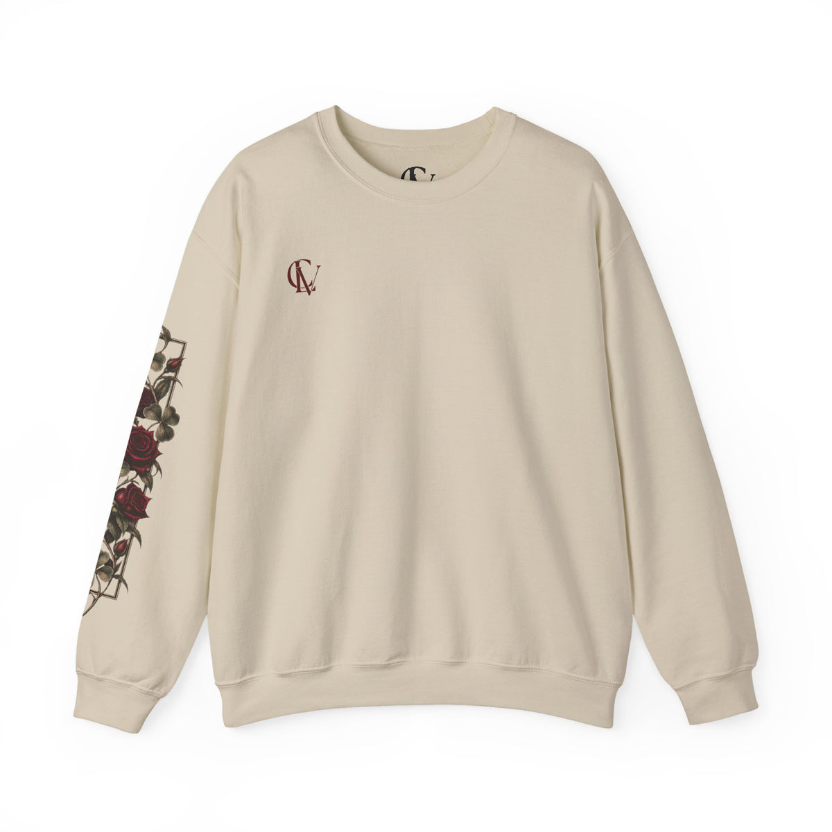 CLV Rose Sweatshirt, (Plain L-Arm)
