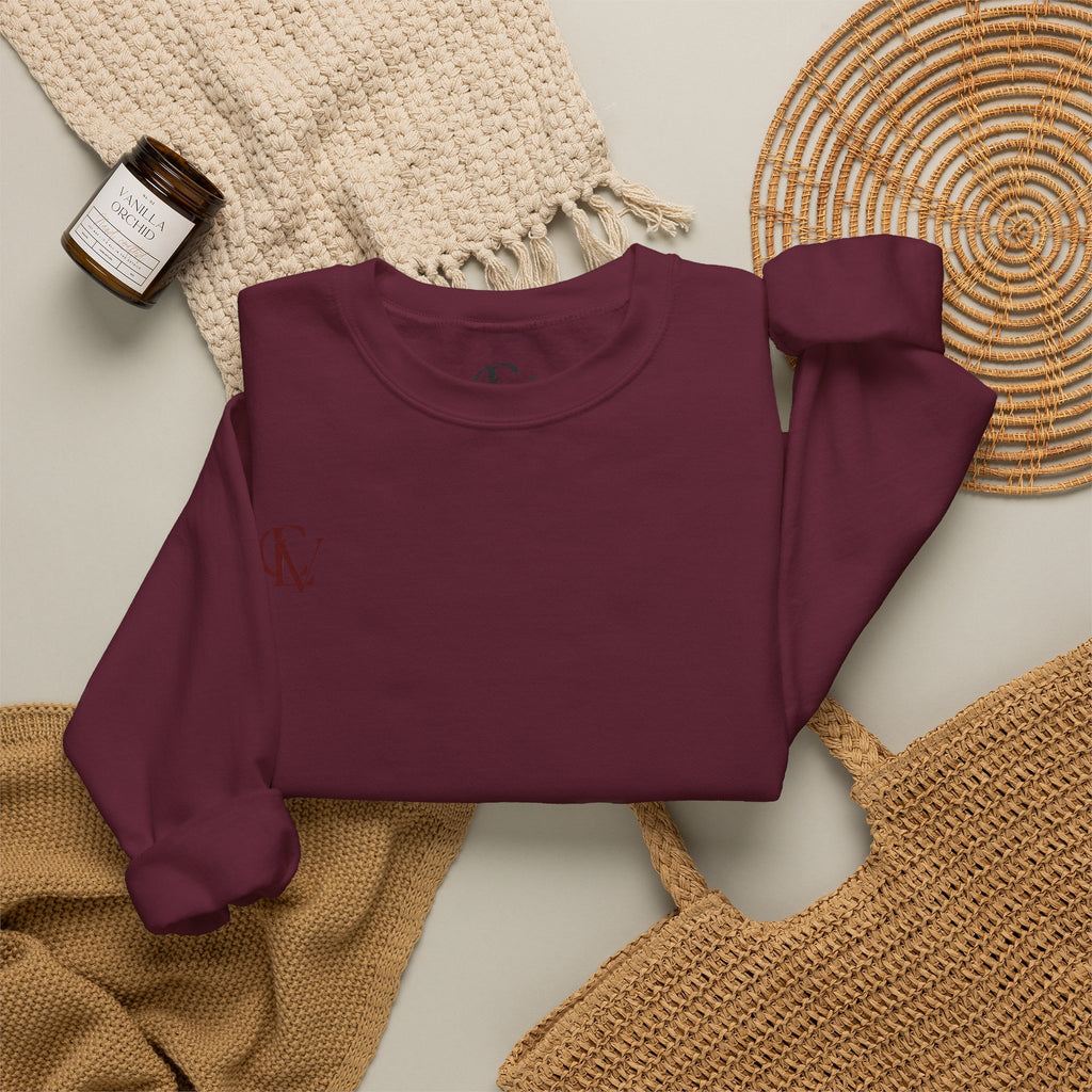CLV Rose Sweatshirt, (Plain L-Arm)