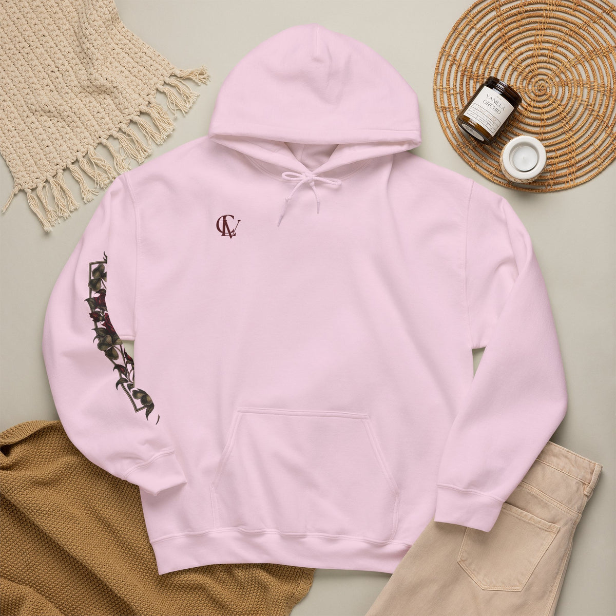 CLV Rose Hoodie (Plain L-Arm)
